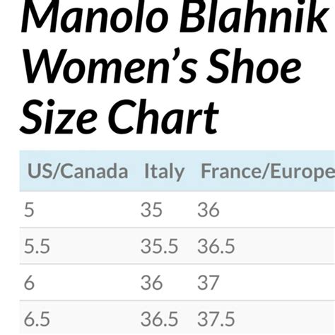 manolo blahnik sizing guide.